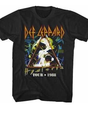 Def Leppard Hysteria Tour 1988 Classic Rock T-Shirt